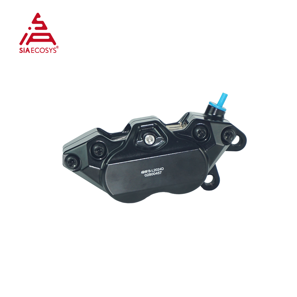 Forged Front Brake Caliper 4 Piston - ชุดคาลิปเปอร์เบรกดิสก์อะลูมิเนียมฟอร์จ QS 4-ลูกสูบ ขนาด 220 มม.
